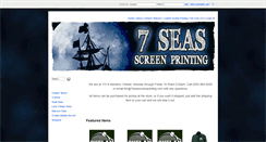 Desktop Screenshot of 7seasscreenprinting.com