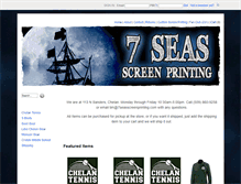 Tablet Screenshot of 7seasscreenprinting.com